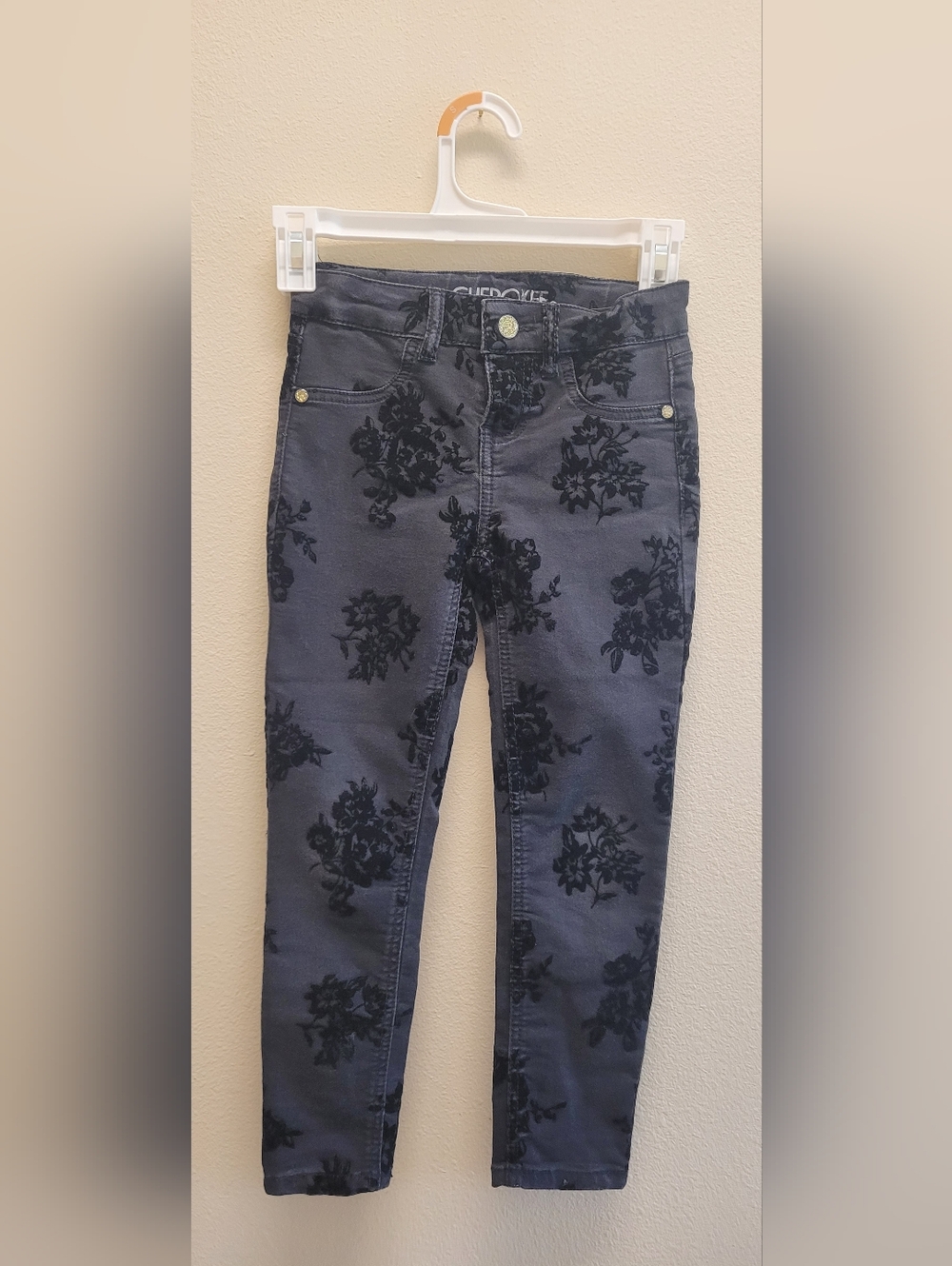 Cherokee Girl's Black Jeggins Size 6 - Picture 4 of 5